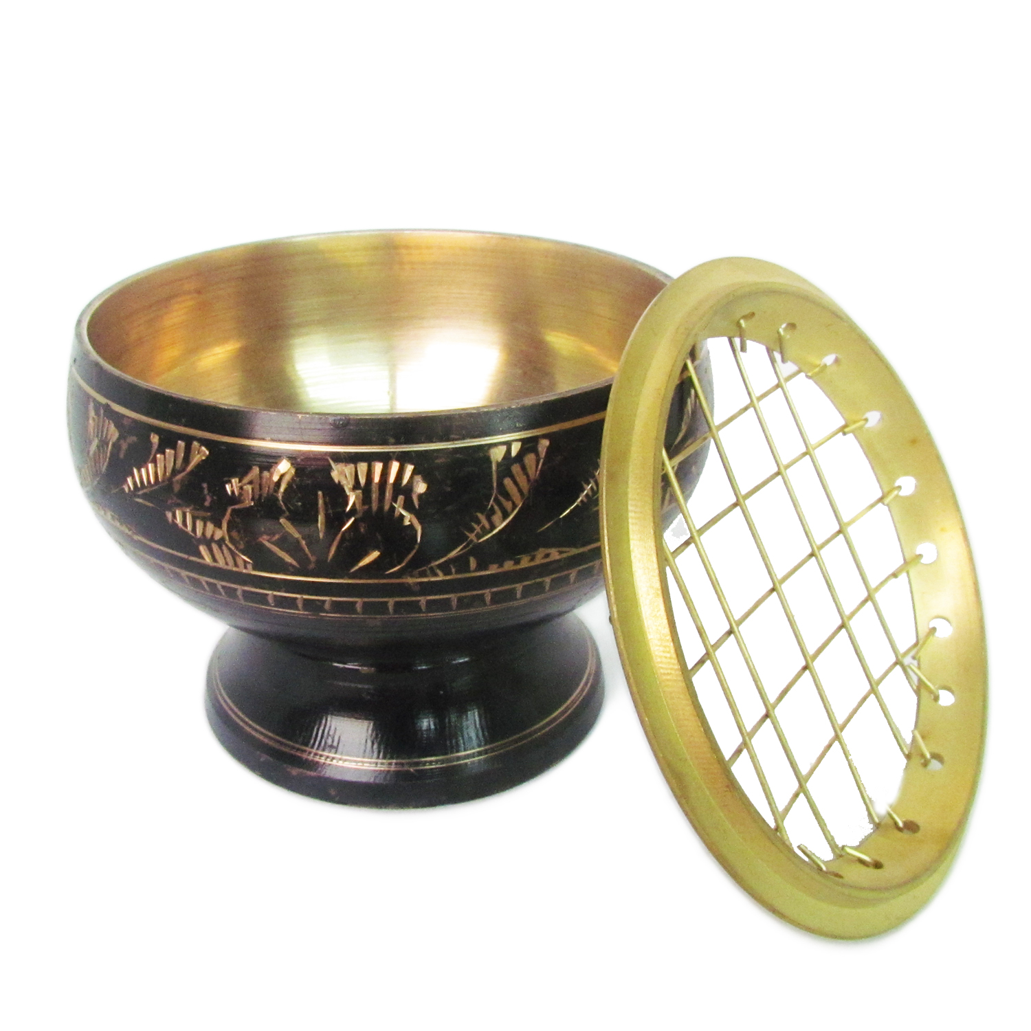 เตาเผาไม้หอม สีดำ ทอง กระถางธูป + ถ่าน ถ่านเผา ถ่านไม้ ถ่านพิเศษ ชาโคล สำหรับจุดไฟเผา 1 กล่อง + ไฟแช็คไอพ่น ไฟฟู่ หัวพ่น คุณภาพสูง 1 ชิ้น