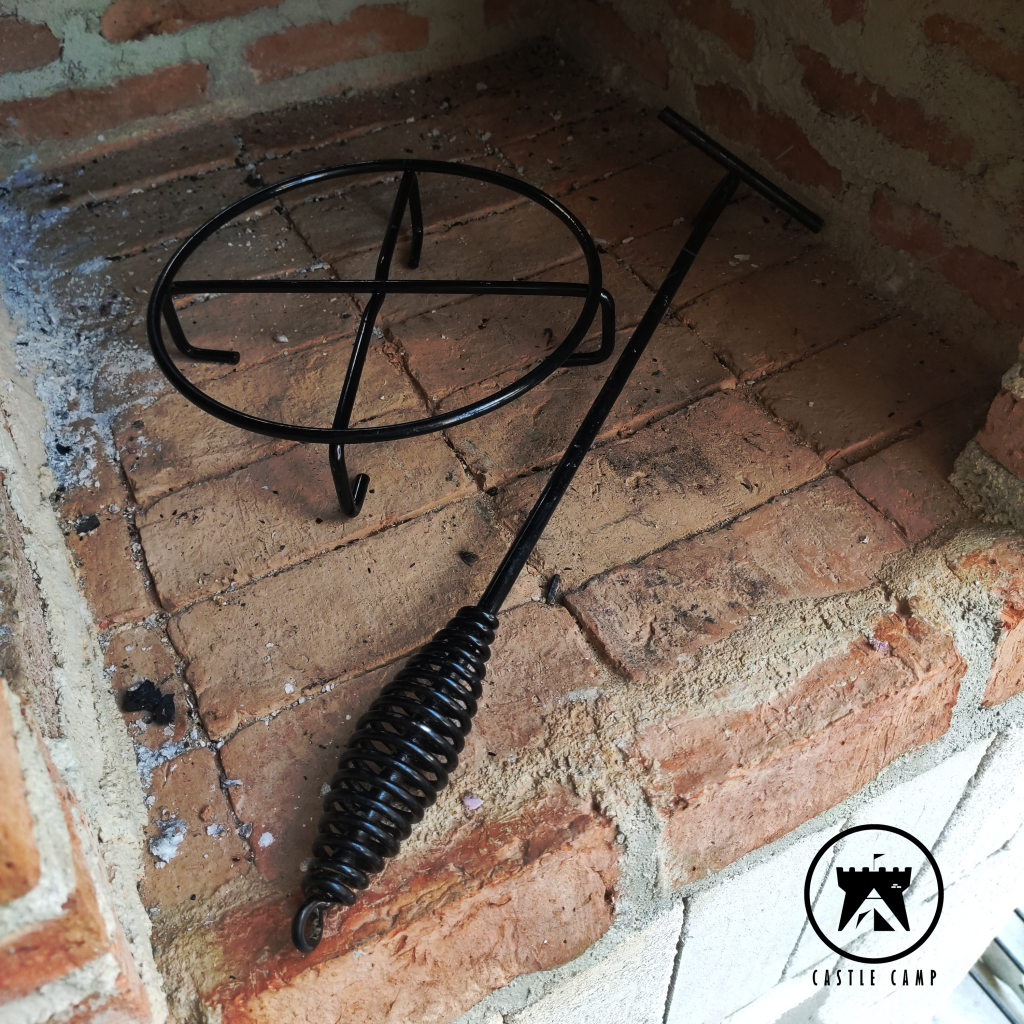 ด้ามเหล็กยกฝาและเหล็กขารองหม้อ 2 ชิ้น