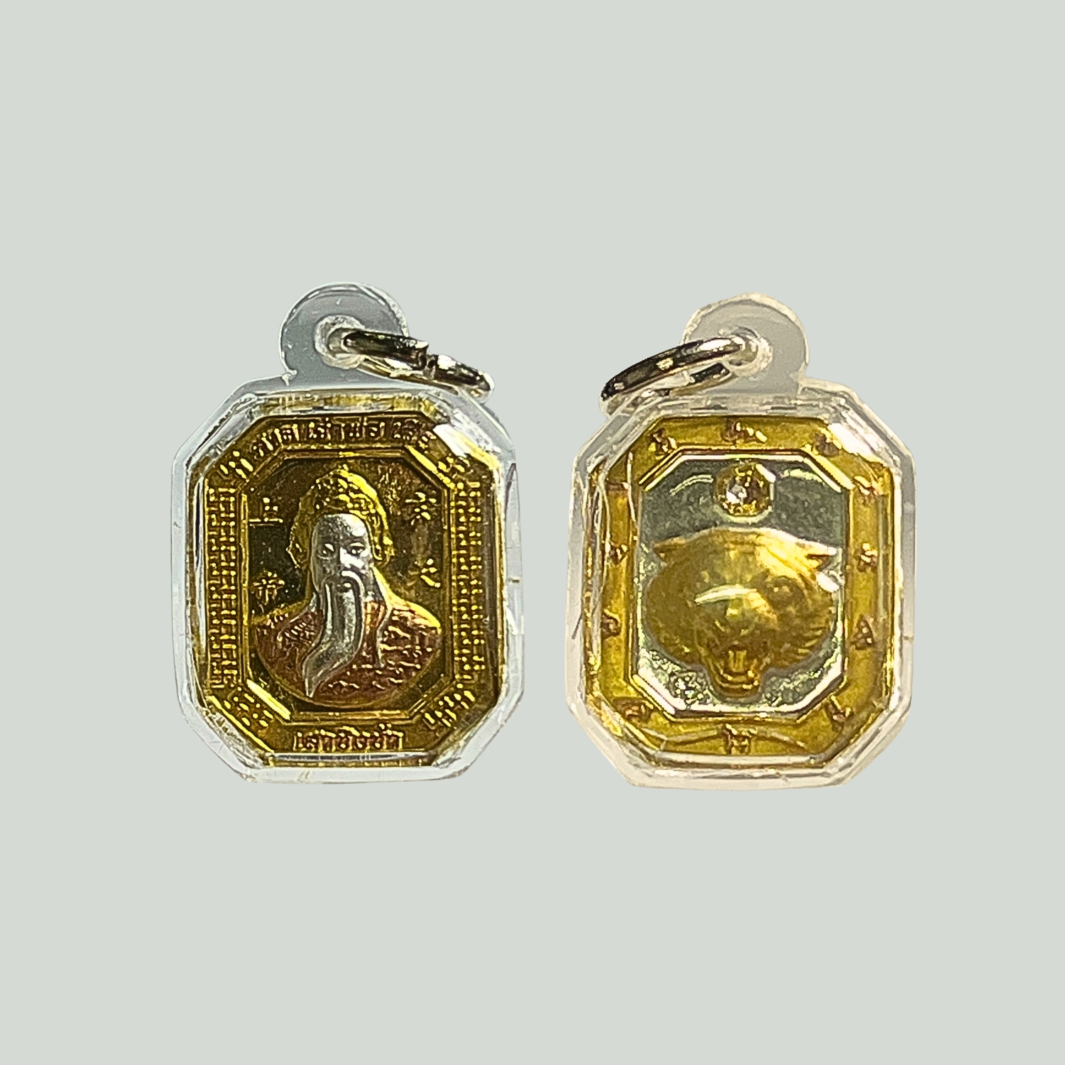 เหรียญองค์เหี้ยนเทียนเสี่ยงตี้ศาลเจ้าพ่อเสือเสาชิงช้าจ.กรุงเทพฯพิมพ์เล็กเนื้อสามกษัตริย์