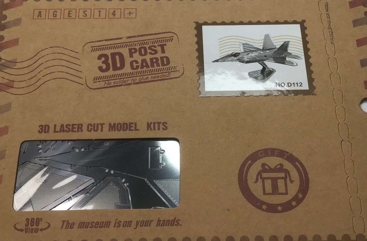 เครื่องบินพร้อมส่งประกอบเองของเล่น DIY 3D Post Card AirPlane
