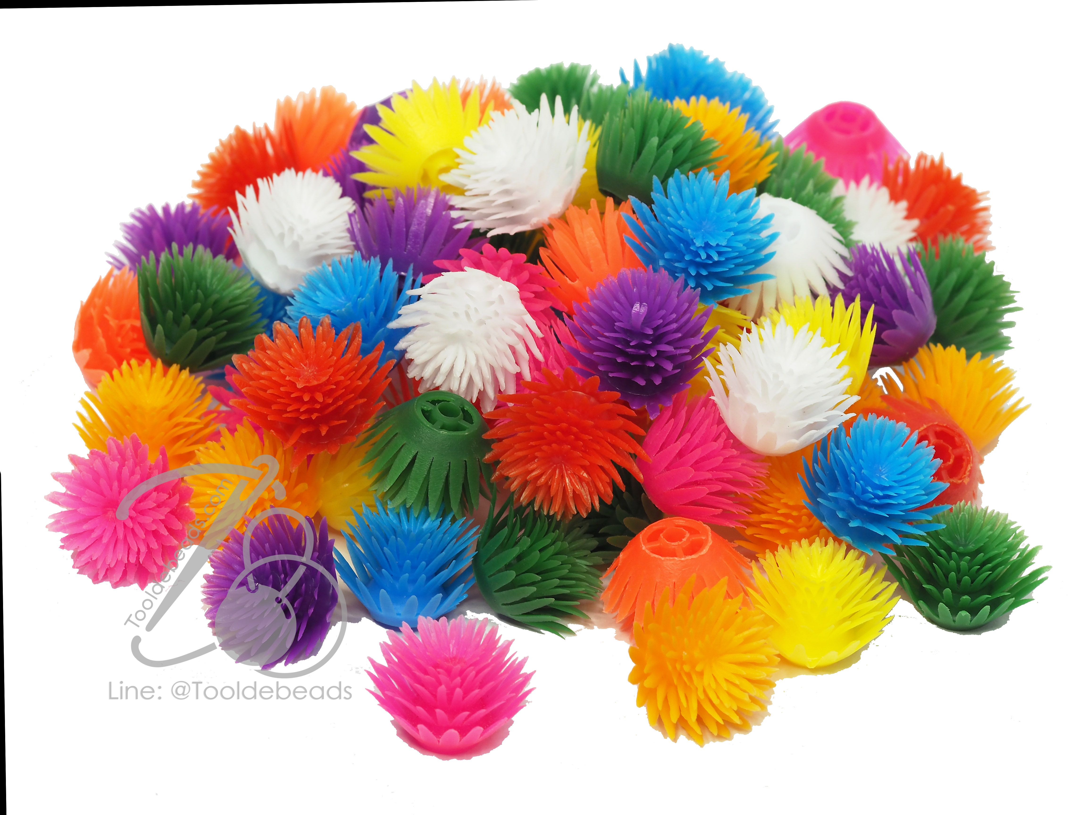 ดอกบานไม่รู้โรย พลาสติก 13*15มม. (10 กรัม) SKU-08087