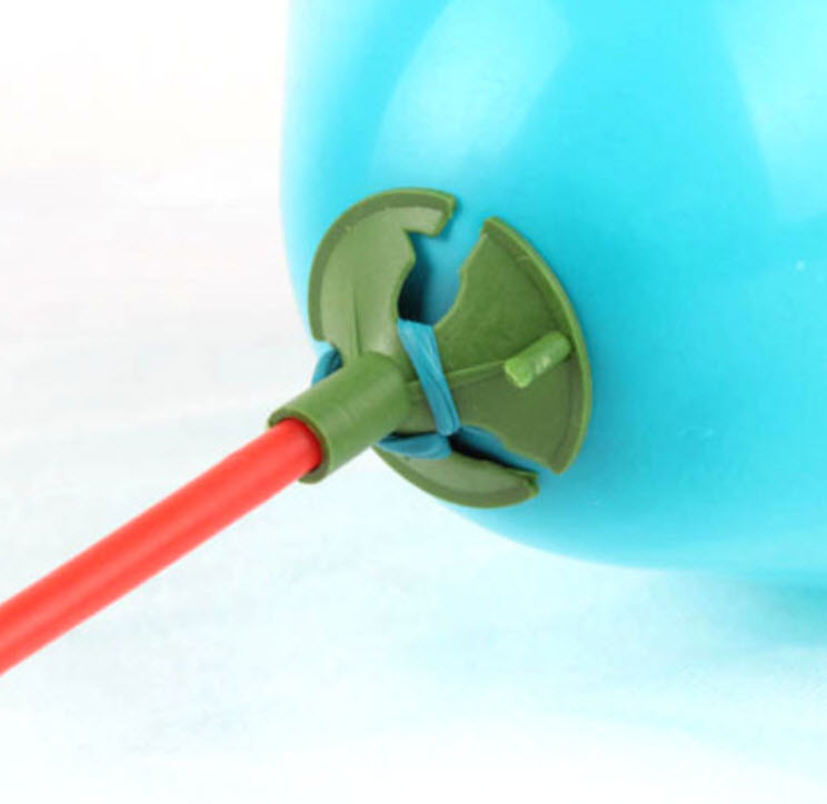 ก้านจุกลูกโป่ง คละสี ยาว 27 ซ.ม. / 100 อัน