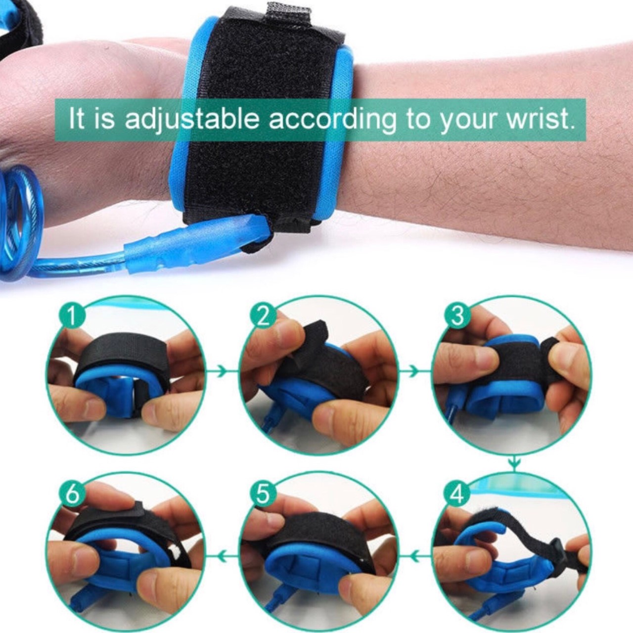 สายคล้องข้อมือเพื่อความปลอดภัย สีส้ม พร้อมส่ง