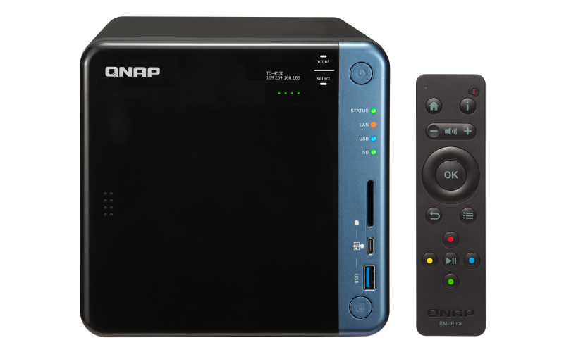 TS-453B-4G QTS-Linux combo quad-core NAS with PCIe port for diversified storage applications