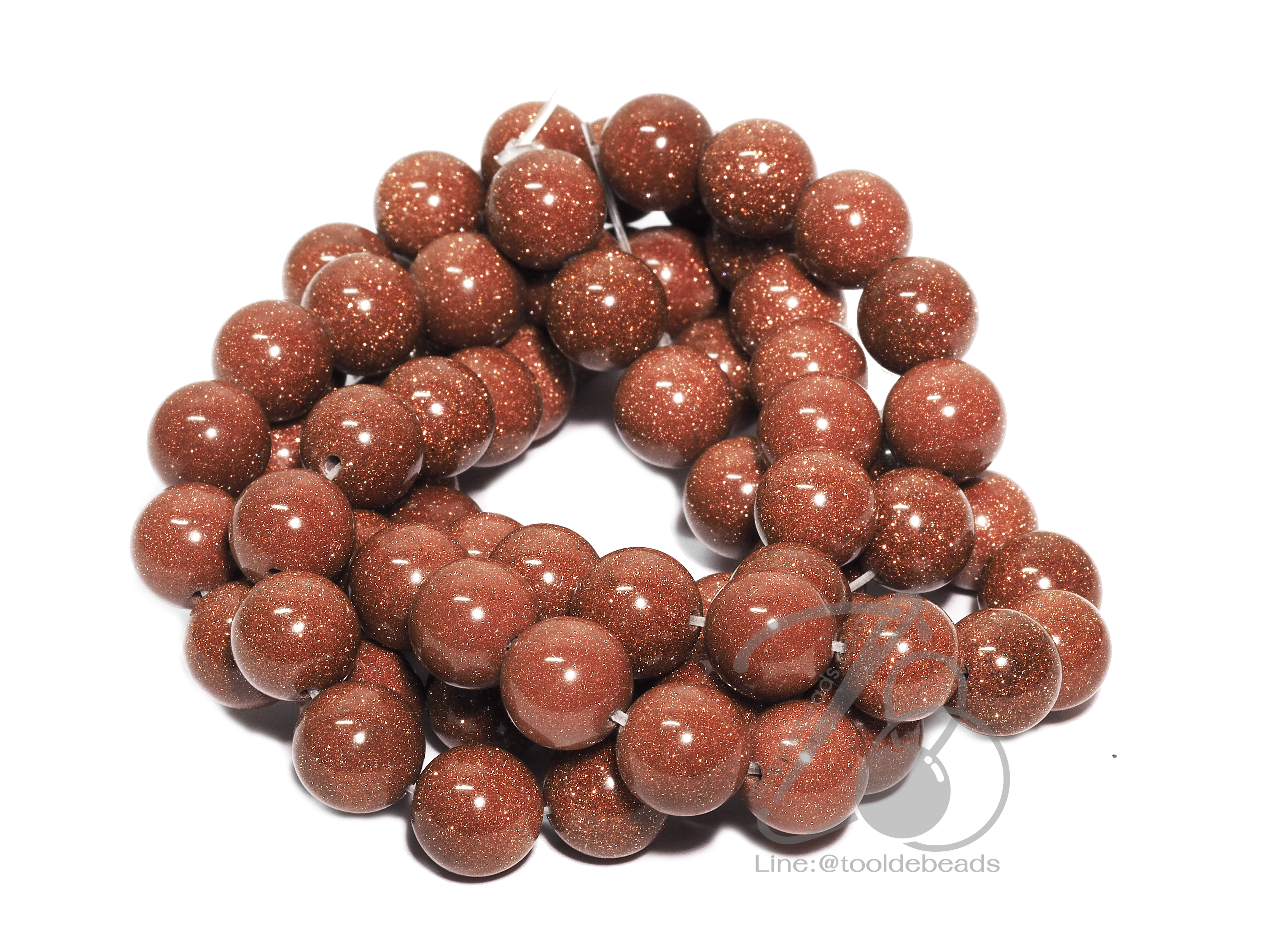 หิน ทรายทอง 10มม. (38 เม็ด) SKU-01350