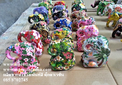 PP1567-ช้างนั่งเพ้นท์