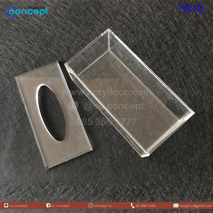 กล่องทิชชู่อะคริลิค (TIB-03)