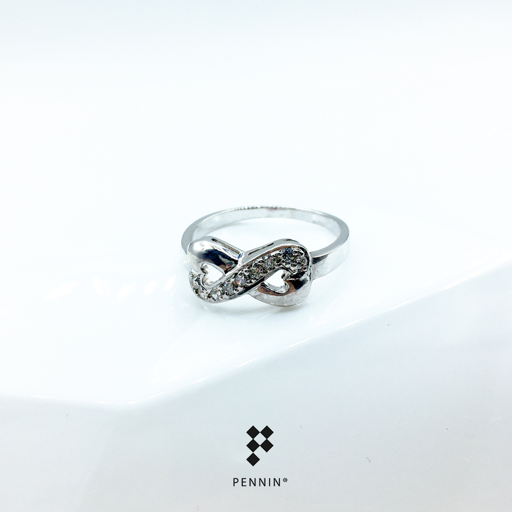แหวนโบว์อินฟินิตี้ Infinity Ribbon Diamond Ring เพชรสวิส CZ เกรด TOP 6A สวยวิ้งไม่แพ้เพชรแท้ นำความสุขโชคลาภไม่มีสิ้นสุด