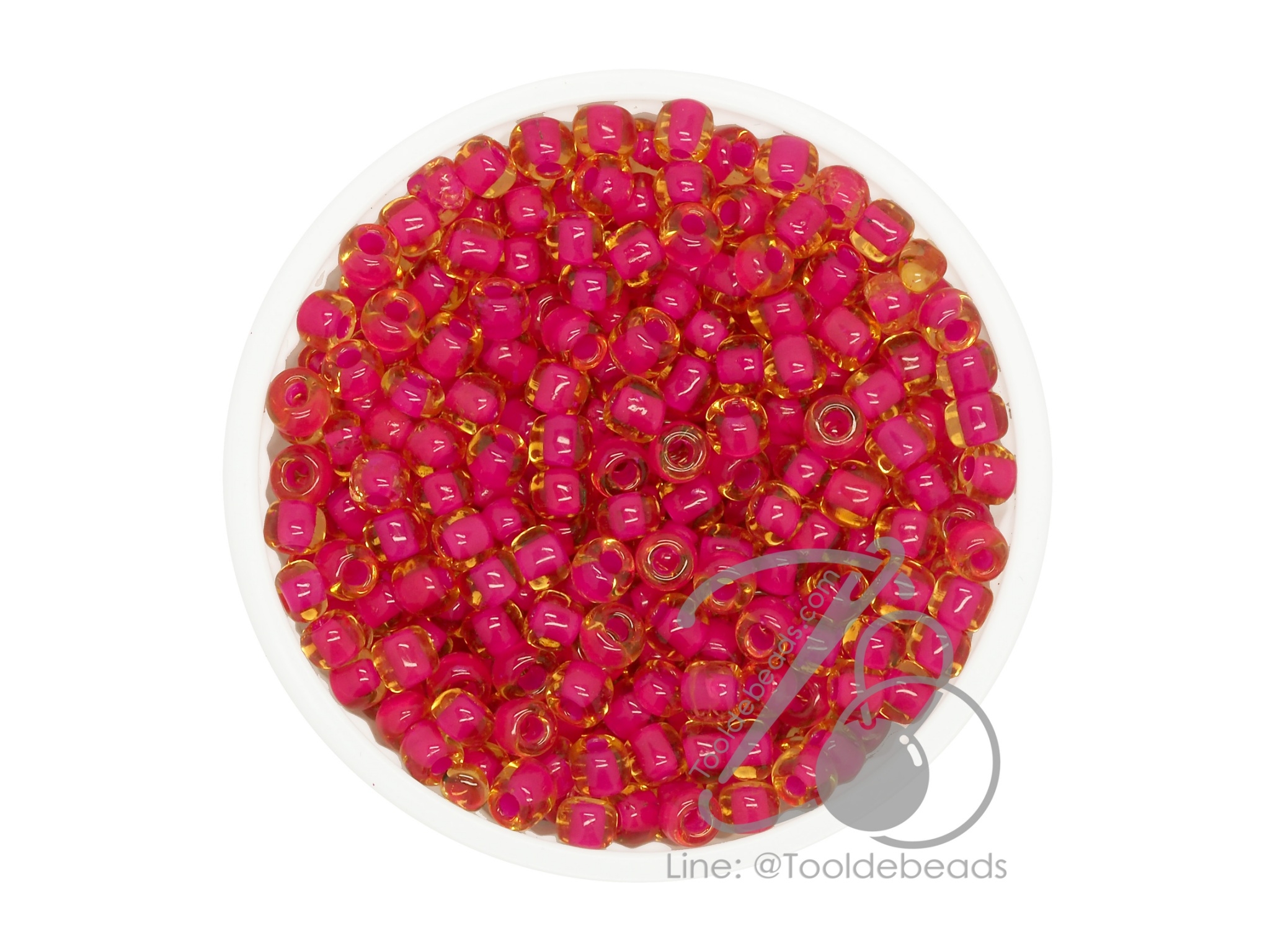 ลูกปัดเม็ดทราย 6/0 สอดไส้ สีแดง (450 กรัม) SKU-08633