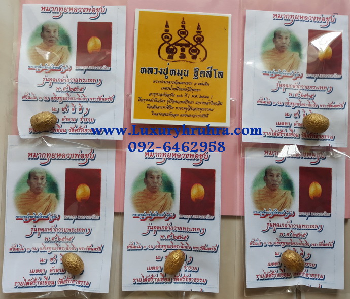 หมากทุยเมตตามหานิยมหลวงพ่อชุบวัดศรัทธาธรรมจ.สมุทรสงครามรุ่นทูลเกล้าถวายพระเทพฯปี2535หลวงปู่หมุนปลุกเสก