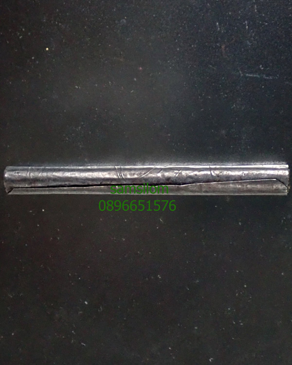 หลวงพ่อรุ่ง วัดท่ากระบือ ตะกรุดโทน เนื้อเงิน ยาว 2.5นิ้ว หายาก