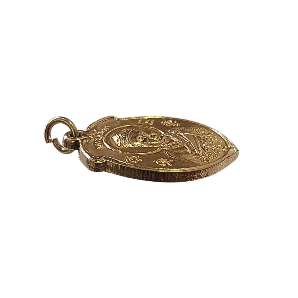 เหรียญไต้ฮงกงโจวซือด้านหลังองค์ยี่กอฮงปีพ.ศ.2537รุ่น2มหาเมตตาเนื้อกะไหล่ทอง