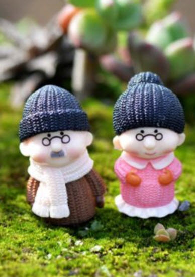 ตุ๊กตาคู่ผู้สูงวัย (ญี่ปุ่น) แบบ B