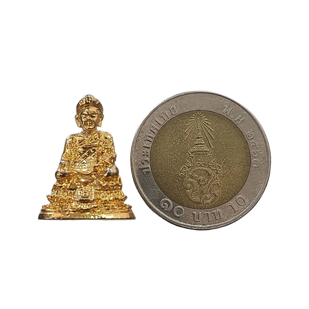 รูปหล่อลอยองค์ไต้ฮงกงโจวซือเนื้อกะไหล่ทอง