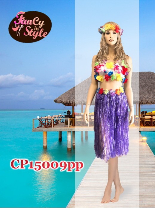 International Costume/Fancy Hawaii skirt/กระโปรงฮาวายสีม่วง