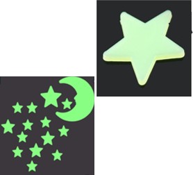 ดาวส่องแสงกลางคืนพร้อมส่ง หลายแบบ หลากสีของตกแต่ง