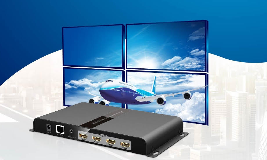 Video Wall Controller 2x2 video wall up to 120m over CAT6