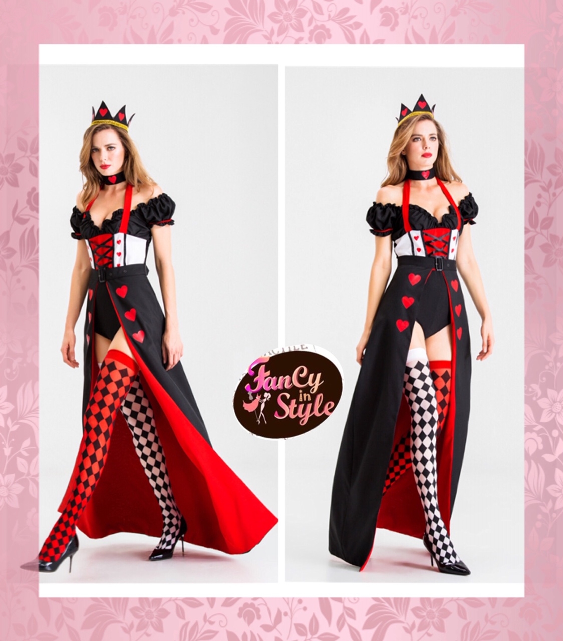 Fairy tale/Disney /Cartoon/Game costume content Red Queen Costume/ชุดแฟนซีราชินีแดง