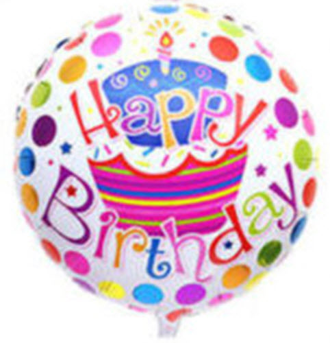 ลูกโป่งฟอยล์ HBD (แบบ 02) / ใบ