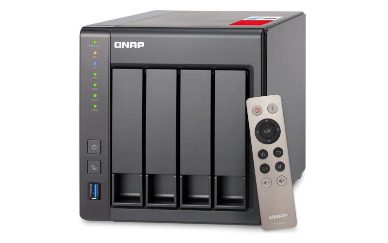 TS-451+-8G High-performance Intel quad-core NAS supporting HDMI, transcoding, and virtualization for homes and businesses