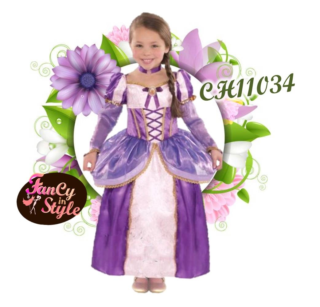 Rapunzel Princess costume/ชุดเจ้าหญิงราพันเซลสำหรับคุณหนู
