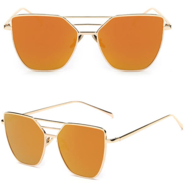 แว่นตากันแดด UV400 สีส้ม