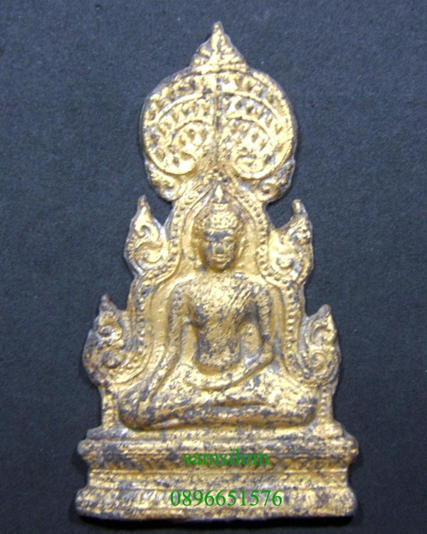 กรุวัดราชบูรณะ พิมพ์ซุ้มโพธิ์ ชินเงิน อยุธยา ทองเดิม สวยสมบูรณ์