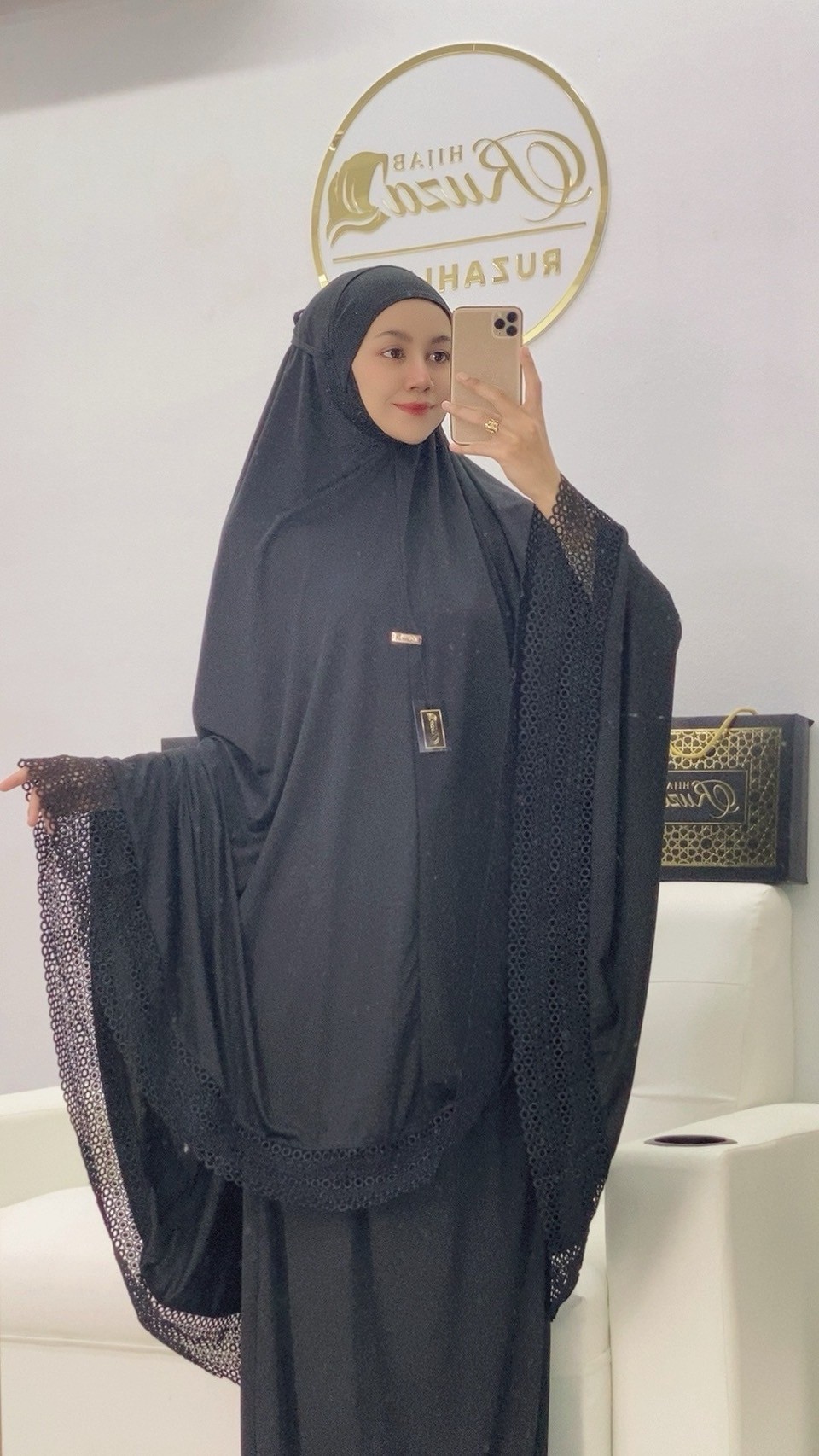 ชุดละหมาด ตะละกง รุ่น Huda TELEKUNG เนื้อผ้า Viscose premium ผ้านิ่่่มใส่สบายไม่ร้อน 399 บาท พร้อมกล่องแบรนด์