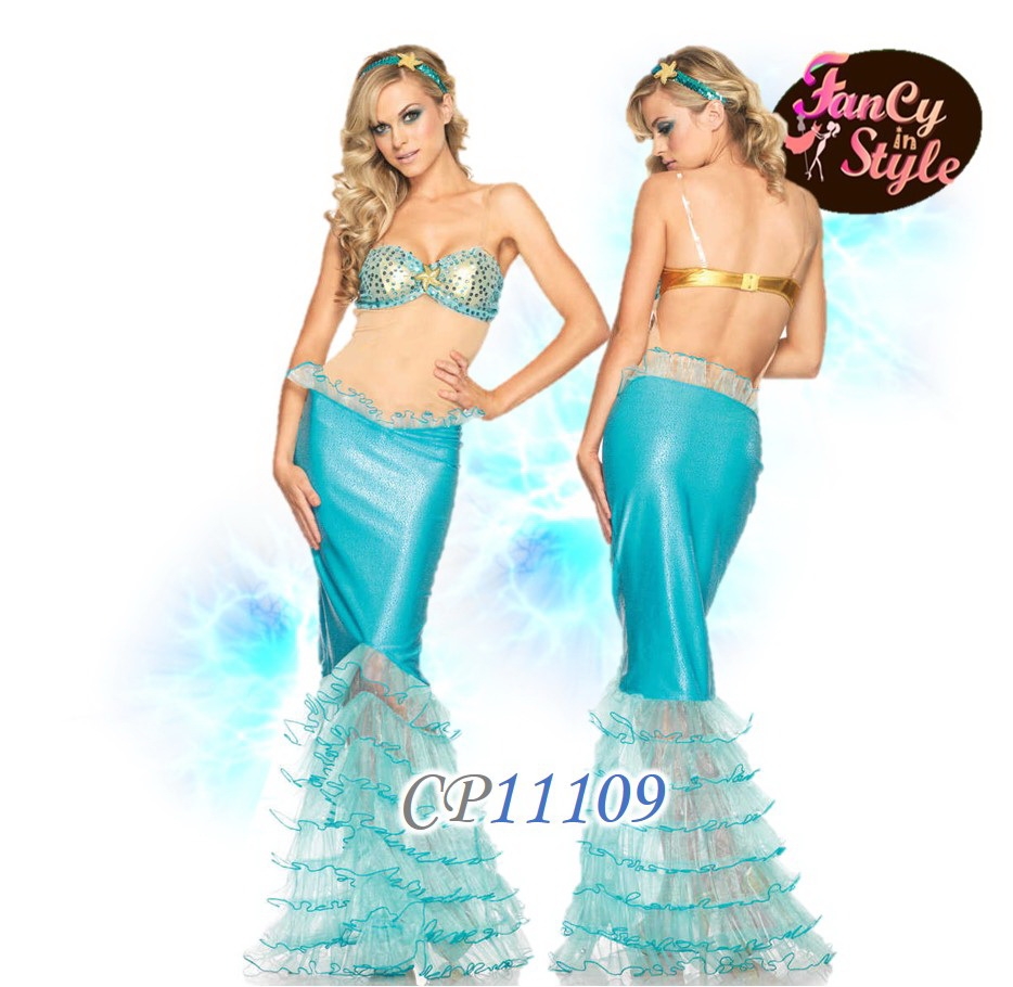 Fairy tale/Disney /Cartoon/Game costume/Mermaid Costume/ชุดแฟนซีนางเงือก