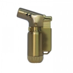 ไฟแช็คไอพ่น ไฟฟู่ หัวพ่น คุณภาพสูง ให้ไฟเสถียร สม่ำเสมอ ปรับระดับได้ วัสดุเหล็ก สีทอง รูปทรงสวยหรู นำสมัย เติมแก๊สได้ พร้อมใช้ 1 ชิ้น