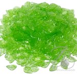 จี้อะคริลิค 8*13มม. ลายใบไม้จิ้ว สีเขียวใส (10 กรัม) SKU-18262