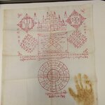 ผ้ายันต์ หลวงปู่เครื่อง วัดสระกำแพงใหญ่ จ.ศรีสะเกษ