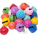 กระพรวน 22*18มม. คละสีหวาน (50 ชิ้น) SKU-12621