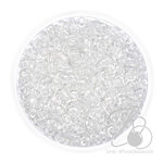 OK Brand ลูกปัดเม็ดทราย 6/0 โทนใส สีขาว (15 กรัม) SKU-17502