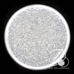 ลูกปัดเม็ดทราย 6/0 โทนใส สีขาว (450 กรัม) SKU-12997