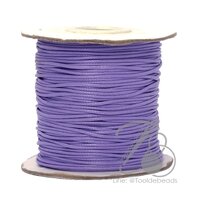 เชือกคอตตอน 1มม. เนื้อเงา สีม่วง (100 หลา)