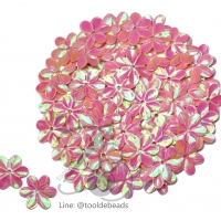 เลื่อมดอกไม้ 15มม. สีโอรสมุก (80 กรัม)