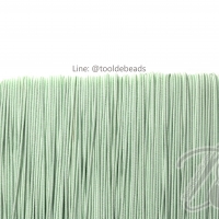 ยางยืด เส้นกลม 1.5มม. สีเขียวพาสเทล (144 หลา)
