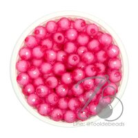 ลูกปัดสาคู 6มม. สีชมพูจืด (500 กรัม)