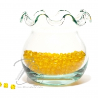 คริสตัลพลาสติก 4มม. สีเหลืองเข้ม (80 กรัม)