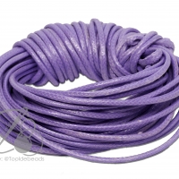 เชือกคอตตอน 2มม. เนื้อเงา สีม่วง (10 หลา)