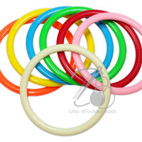 ห่วงหูกระเป๋า 120มม. ทรงกลม สีสด คละสี (12 คู่)