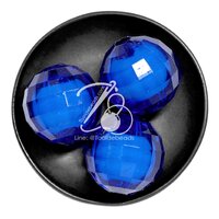 ลูกปัดสาคู 25มม. สีน้ำเงิน (20 กรัม)
