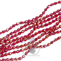 คริสตัลโมดาห์ 4*5มม. สีแดง (70 เม็ด)