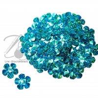 เลื่อมดอกไม้ดิสโก้ 20มม. สีฟ้า (80 กรัม)