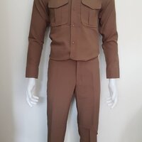 ชุดตำรวจสีกากี เอว 28"
