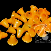ระฆังพลาสติก 19*16มม. สีเหลืองทอง (565 กรัม)