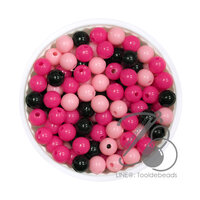 ลูกปัดกิโล ตราเสือ 6มม. สีผสม 20 (1 กิโลกรัม)