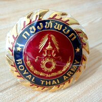ตราติดกระจังหน้ารถ กองทัพบก แบบกลม