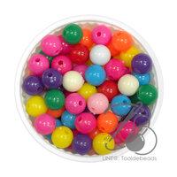 ลูกปัดกิโล ตราจระเข้ 8มม. สีผสม 06 (100 กรัม)